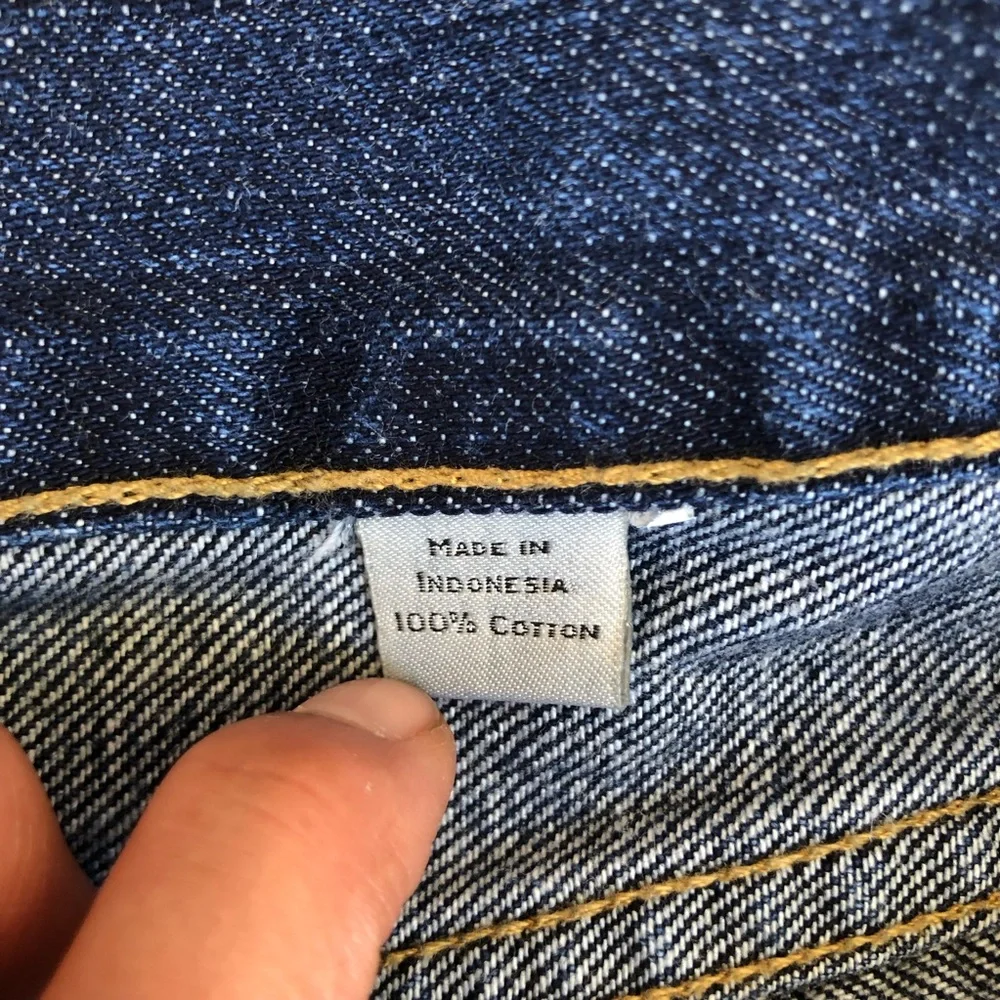 J.crew Cotton Style 86572 Mens Blue Wash Boot Cut‎ Jeans  34W 34L